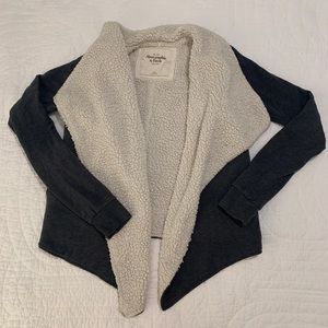 Abercrombie & Fitch sherpa cardigan